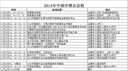 2014年北京展会时间安排表